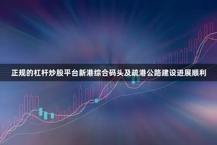 正规的杠杆炒股平台新港综合码头及疏港公路建设进展顺利