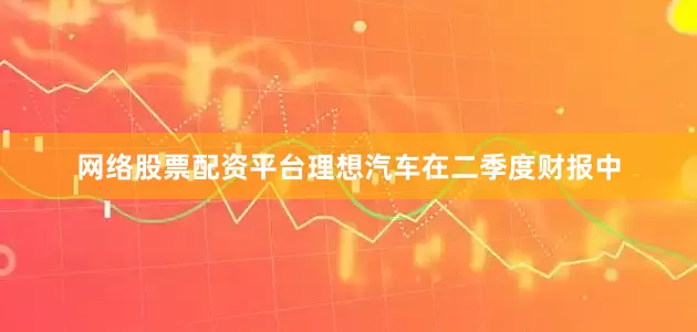 网络股票配资平台理想汽车在二季度财报中